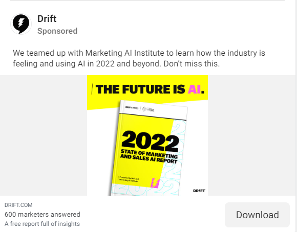 Drift's marketing campaign
